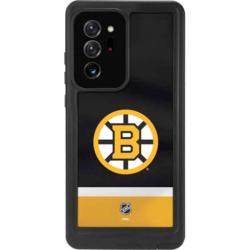 NHL Boston Bruins Jersey Galaxy Note20 Ultra 5G Waterproof Case